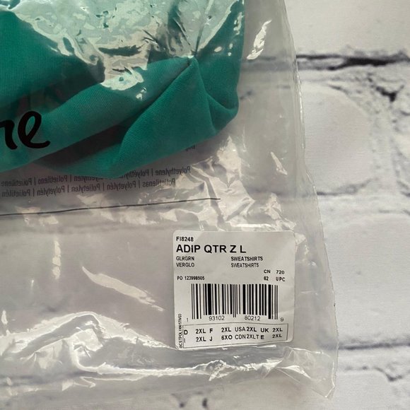 Adipure By Adidas Men's Sweatshirt Golf Green - Picture 7 of 8